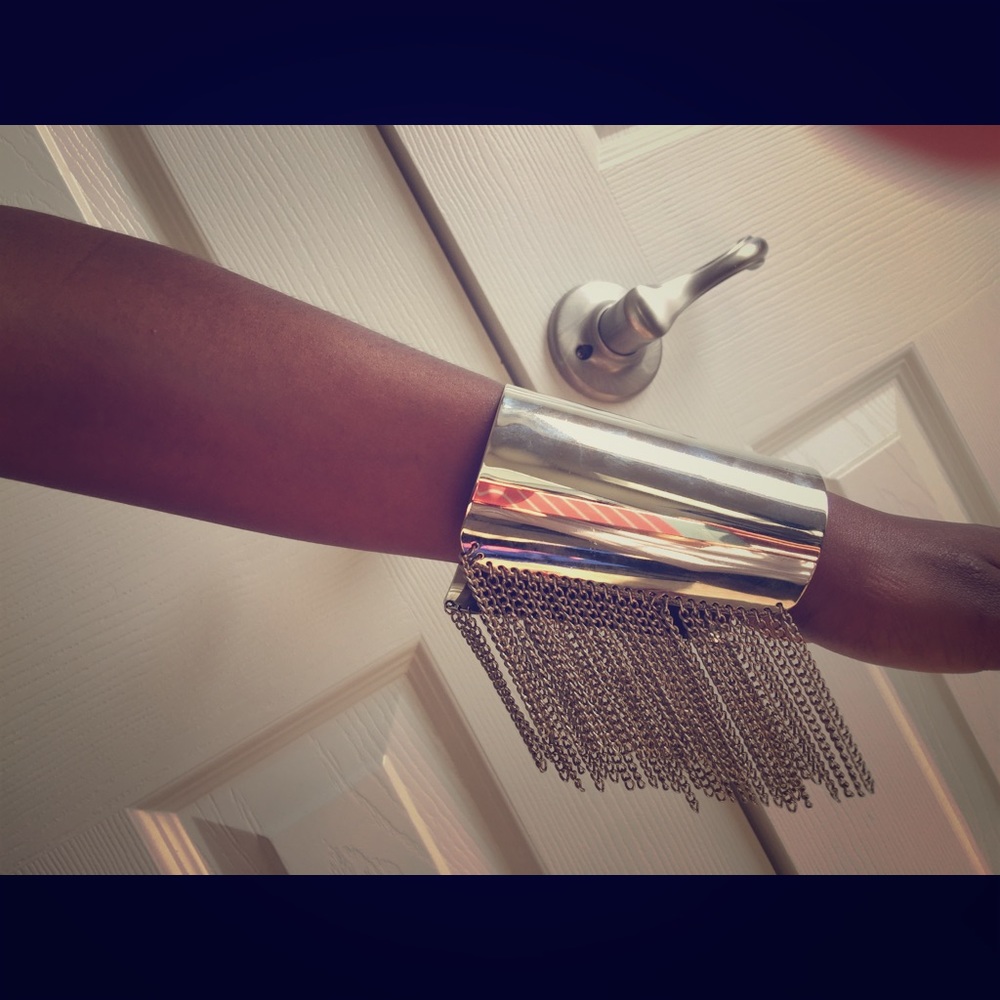 Fringed Silver Cuff Bracelet